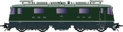 Lenz 40344-01 - Elektrolok Re 4/4 II 11163, SBB, E