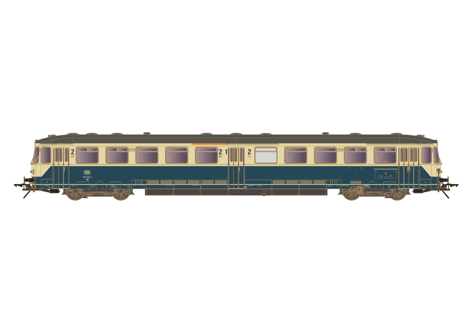 Lenz 40415-03 - Akku-Triebwagen BR 515, DB, Epoche