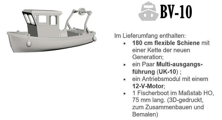 Magnorail BV-10 - Komplett-Set Magnorail + 1 Fisch