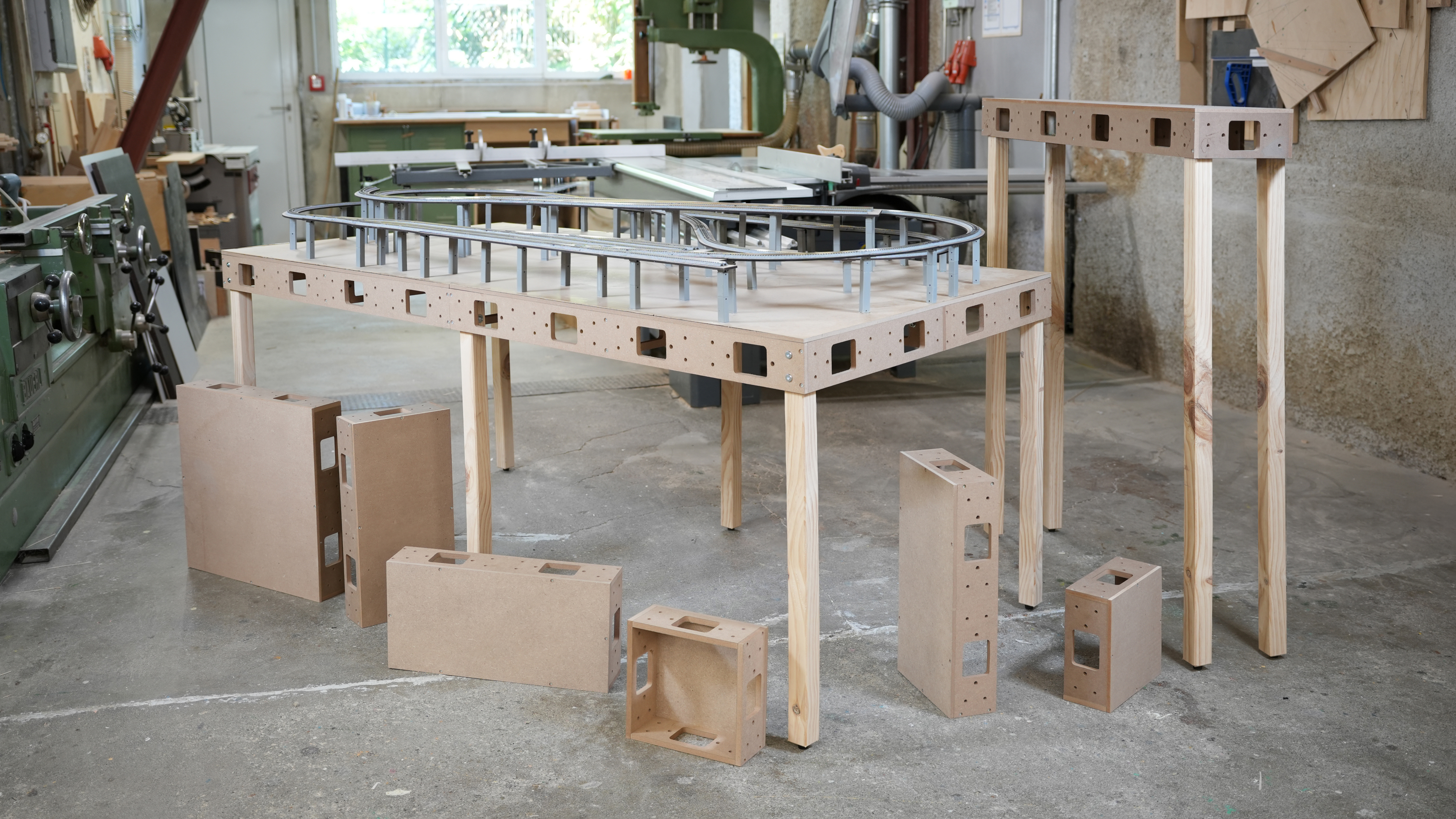 NOCH 53996 - easy TRACK Unterbau-Tischbeine, kurz