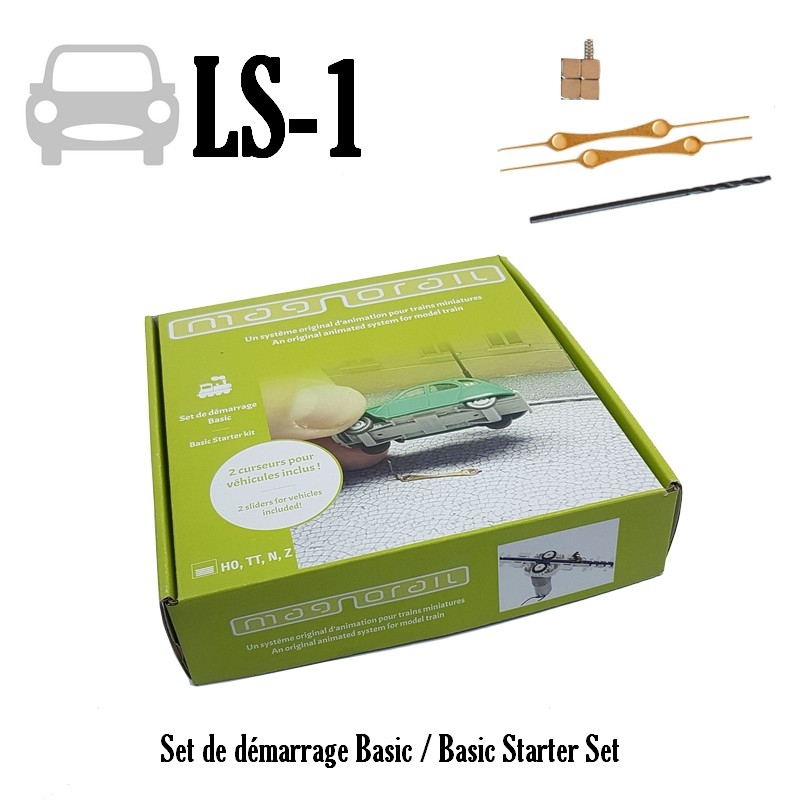 Magnorail LS-1 - Starterset basic + 2 Schleifer