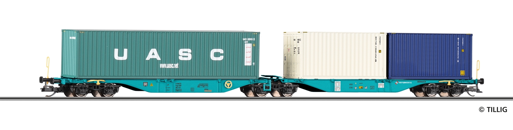 Tillig 18078 - Containertragwagen der TCDD