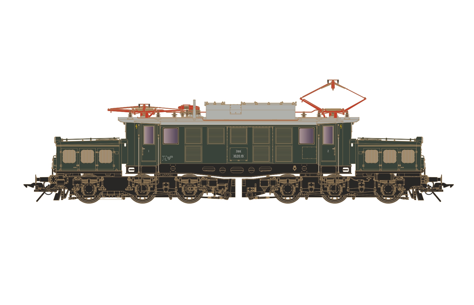 Lenz 40310-50 - Elektrolok 1020.19, ÖBB, Epoche 4,