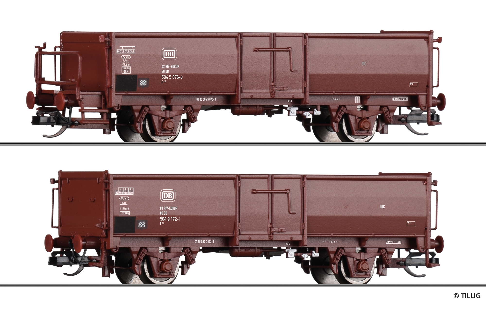 Tillig 01105 - Güterwagenset der DB