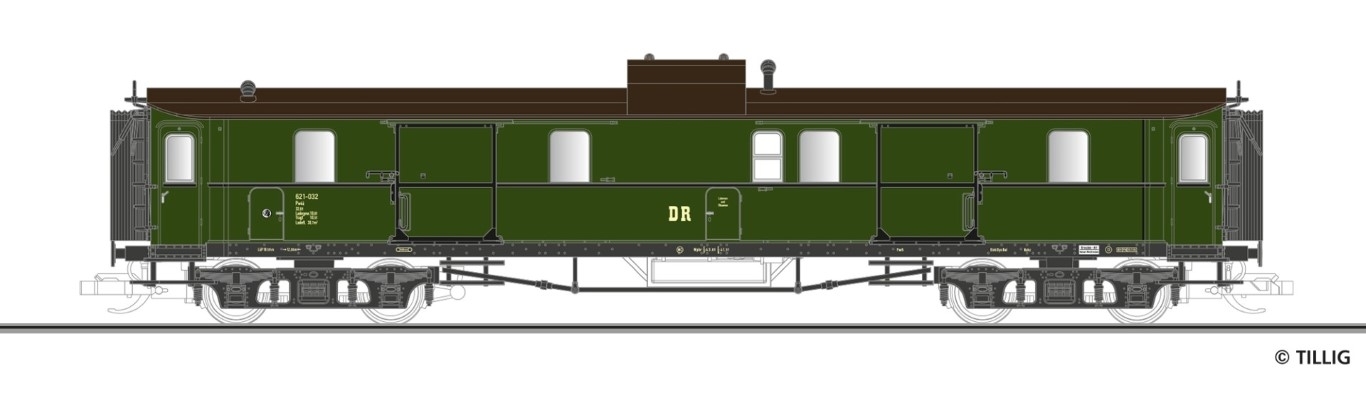 Tillig 12060 - Packwagen der DR