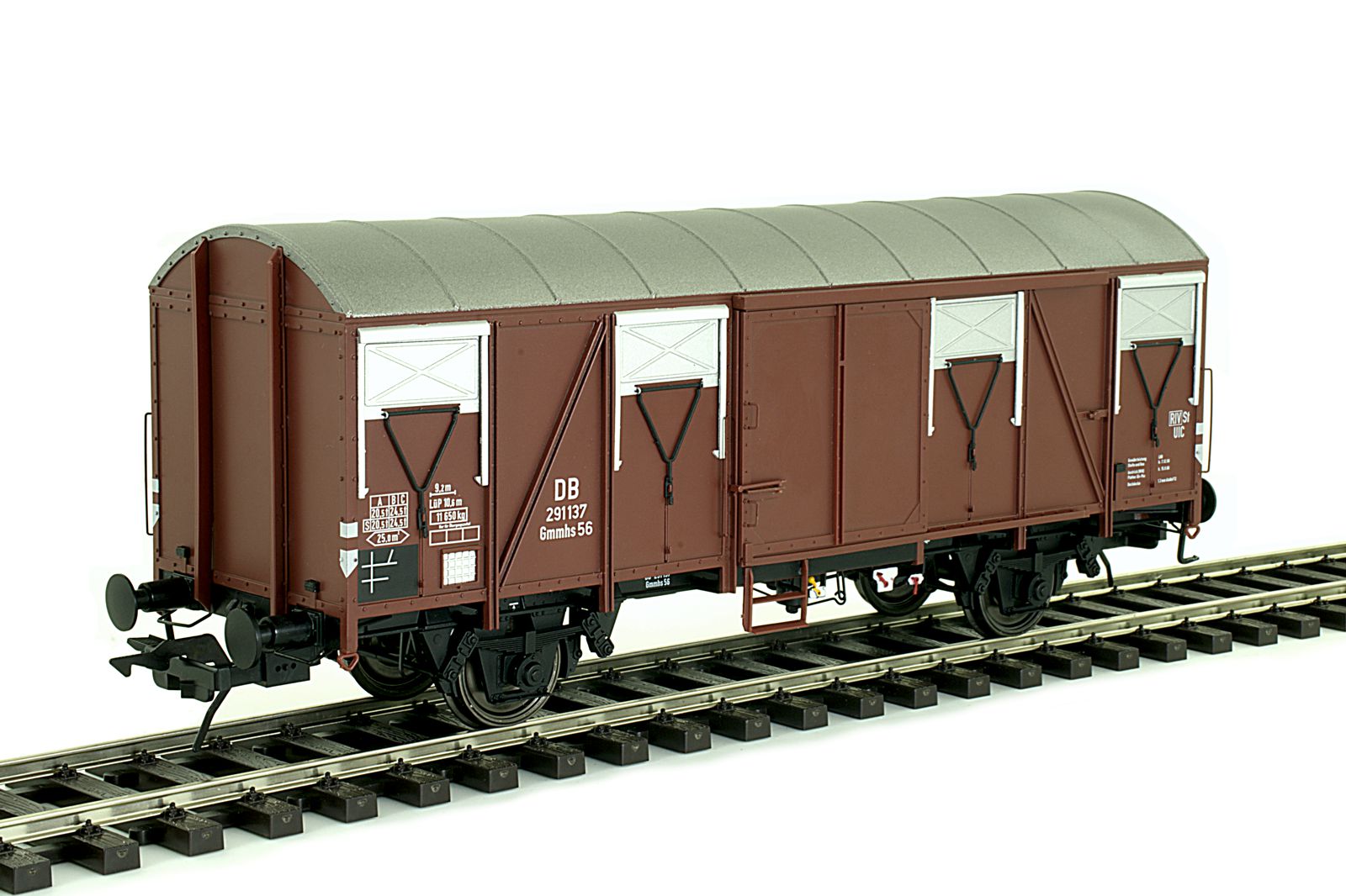 Lenz 42242-02 - Güterwagen Gmmhs 56, DB, Epoche 3,