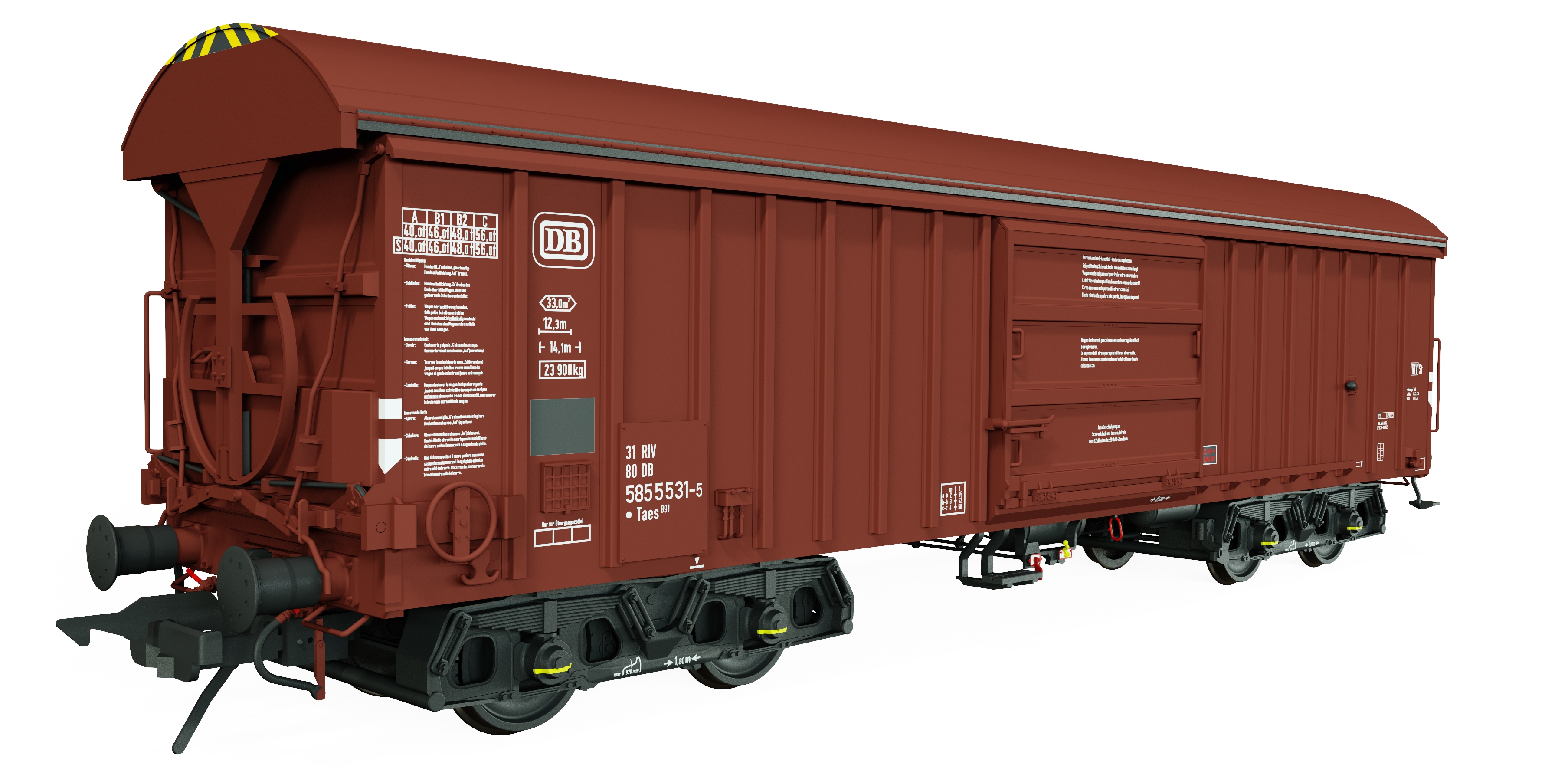 Lenz 42265-01 - Schwenkdachwagen Taes 891, DB, Ep.
