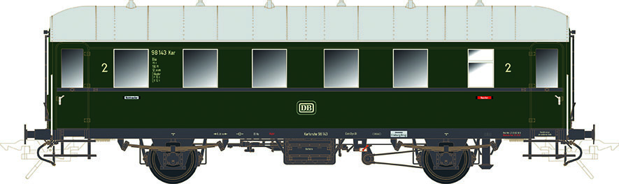 Lenz 41128-01 - Einheitsnebenbahnwagen Ci-33, 3. K